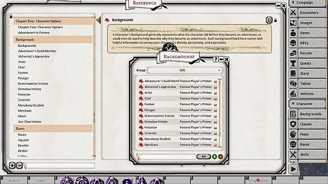 Fantasy Grounds - Panovo Player's Primer