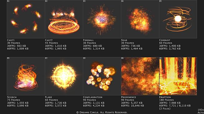 RPG Maker MZ - Animations Select - Fire