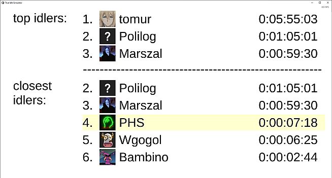 TIS - True Idle Simulator