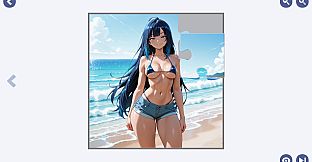 Fancy's Monster Girl Beach Jigsaw Puzzle