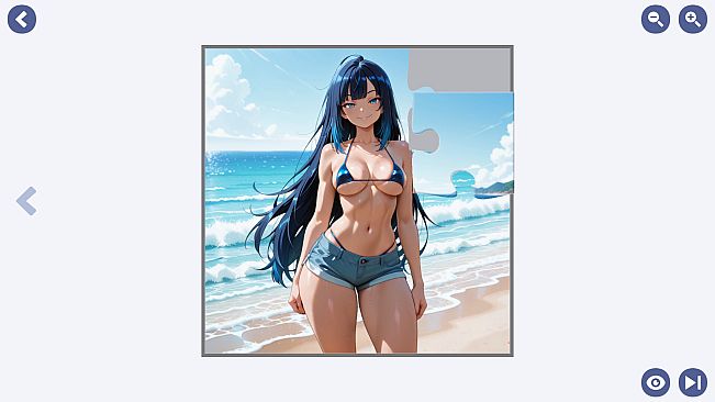 Fancy's Monster Girl Beach Jigsaw Puzzle