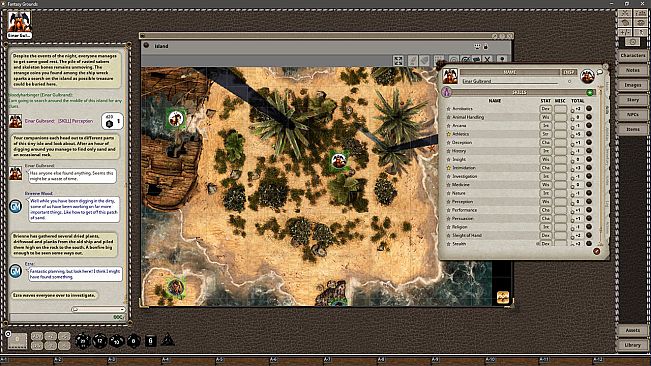Fantasy Grounds - Black Scrolls Tropical Island (Map Tiles Pack)