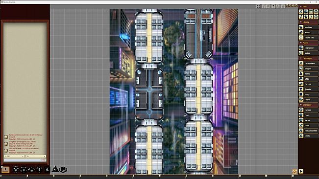 Fantasy Grounds - Starfinder RPG - Starfinder Flip-Mat - Grav Trains