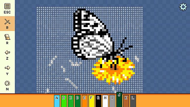 Pixel Cross Stitch - Flowers and Butterflies Pack 2