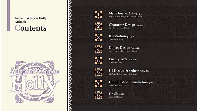 Ancient Weapon Holly - Artbook