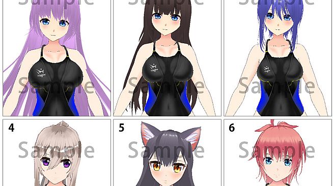 RPG Maker 3D Character Converter - Gee-kun-soft character 16 Swimsuit