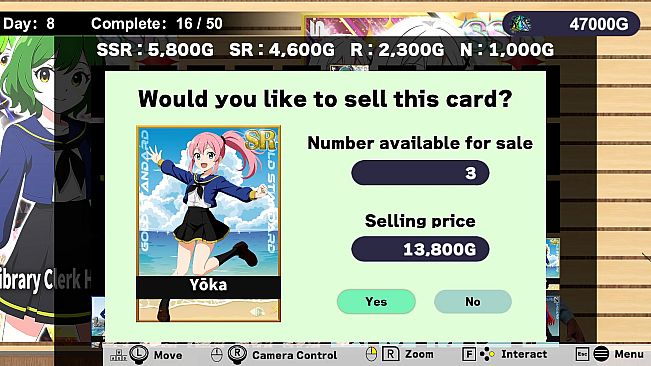 Schoolgirl Card Pull Simulator