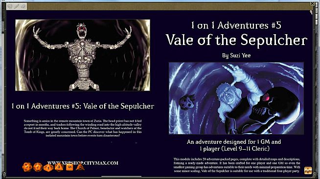 Fantasy Grounds - 1 on 1 Adventures #5: Vale of the Sepulcher (3.5E/PFRPG)