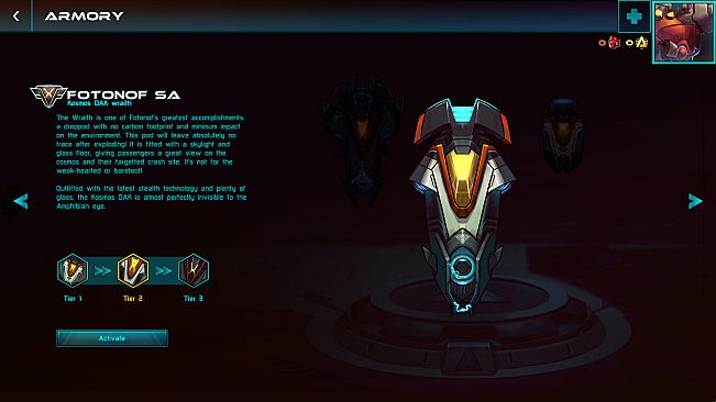 Awesomenauts Droppod - Kosmos DAK Wraith