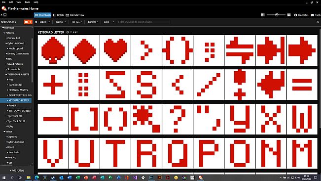 TIGER GAME ASSETS KEYBOARD LETTER