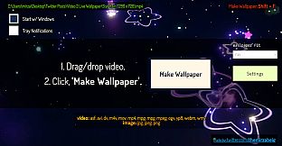 Video 2 Live Wallpaper - Star Rain (Video Wallpaper)