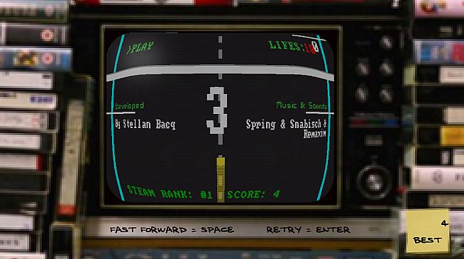 COLOR RETRO RACER : RALLY MODE *10 Lifes*