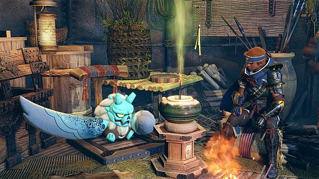 Monster Hunter Rise - "Stuffed Goss Harag" Hunter layered weapon (Dual Blades)