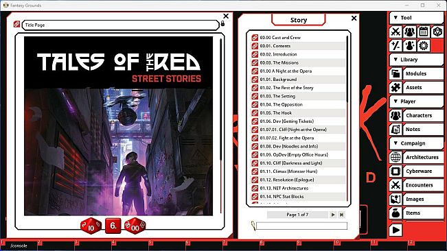 Fantasy Grounds - Cyberpunk Red - Tales of the RED: Street Stories