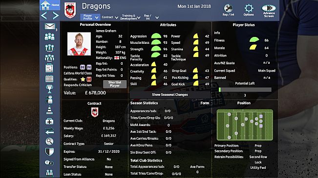 Rugby League Team Manager 2018 - Season 2018 Update