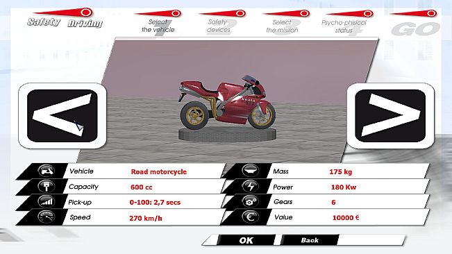 Safety Driving Simulator: Motorbike