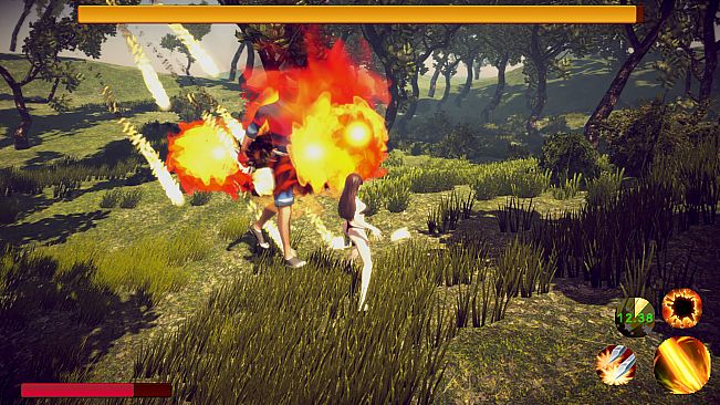 Cute girl with uncle's leisure time