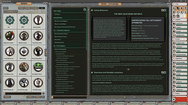 Fantasy Grounds - Fallout: The Roleplaying Game - New Vegas Setting Guide