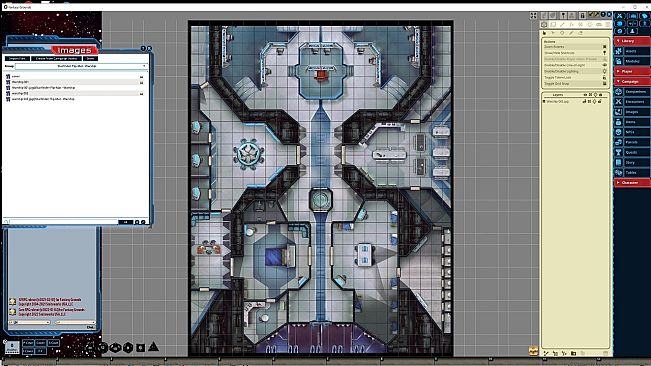 Fantasy Grounds - Starfinder RPG - Flipmat - Warship