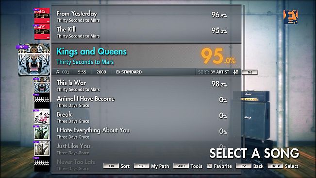 Rocksmith 2014 – Thirty Seconds to Mars - “Kings and Queens”