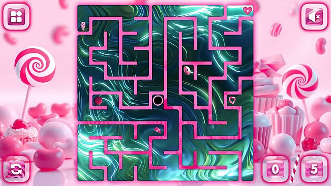 Sweetie Candy Maze: Pink Raspberry