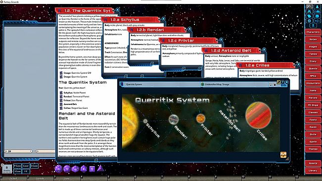 Fantasy Grounds - Star System Set: Querritix (FULL SET)