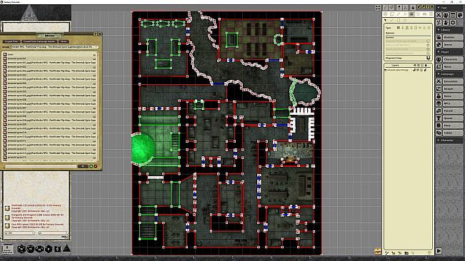 Fantasy Grounds - Pathfinder RPG - Pathfinder Flip-Mat - The Emerald Spire Superdungeon Multi-Pack