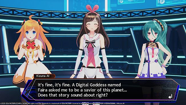 Neptunia Virtual Stars - Kizuna AI (Character & Story)