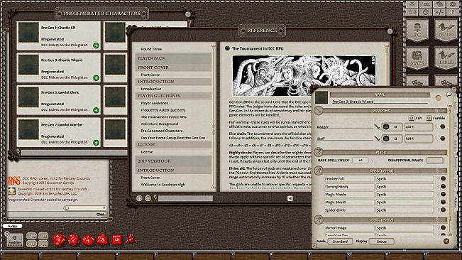 Fantasy Grounds - Goodman Games 2019 Yearbook Presents: DCC Riders on the Phlogiston