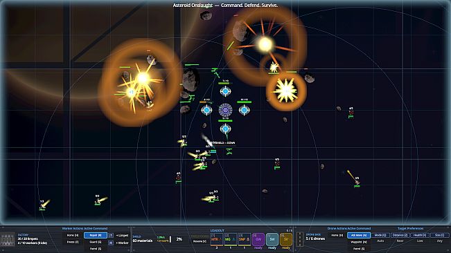 Asteroid Onslaught: Command. Defend. Survive.