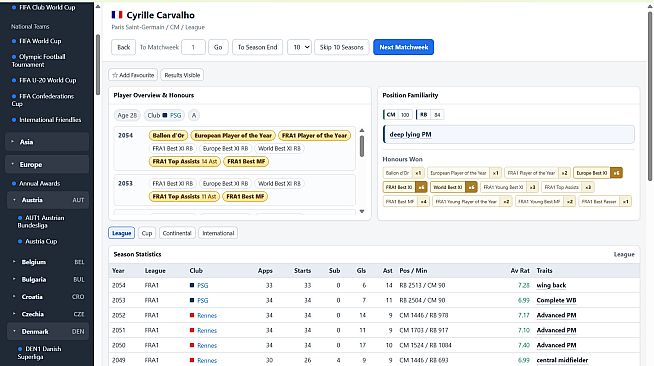 Football Fictional World Simulator