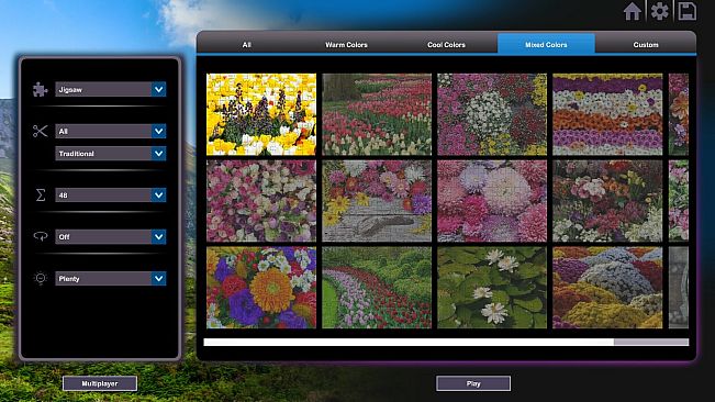 Let's Play Jigsaw Puzzles: Flowers