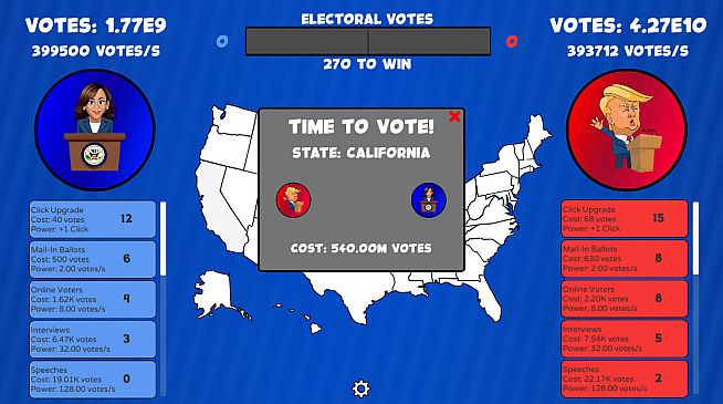 Trump vs Harris Clicker