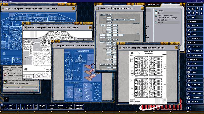 Fantasy Grounds - Traveller - Element Class Cruisers: Shipbuilder's Blueprints