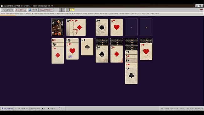 The Solitaire Tower of Doom