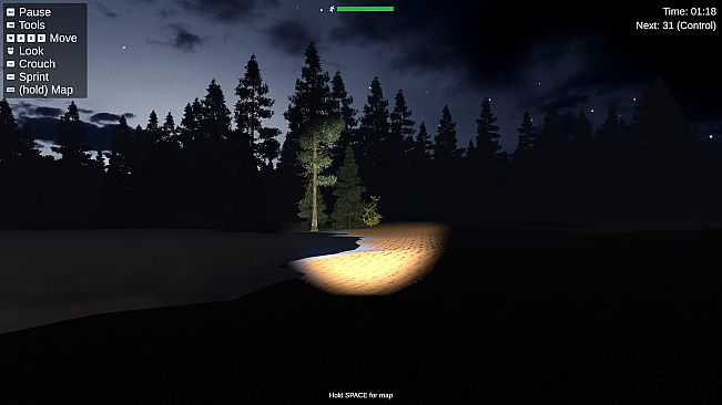 Infinite Orienteering: The Hiker's Path