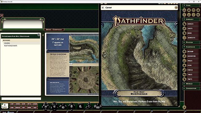 Fantasy Grounds - Pathfinder RPG - Pathfinder Flip-Mat: Rusthenge