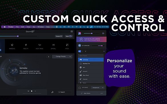 Boom 3D Mac: Volume Booster, Equalizer and 3D surround sound in games