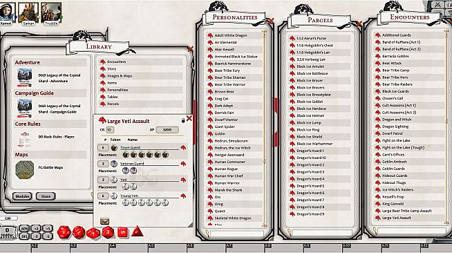 Fantasy Grounds - D&D Legacy of the Crystal Shard