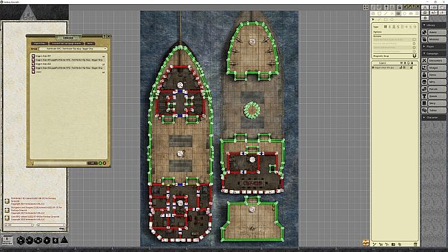 Fantasy Grounds - Pathfinder RPG - Pathfinder Flip-Mat - Bigger Ship
