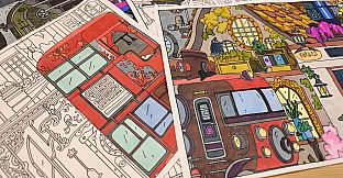 HIDDEN CATS 3: Steampunk - Coloring Book