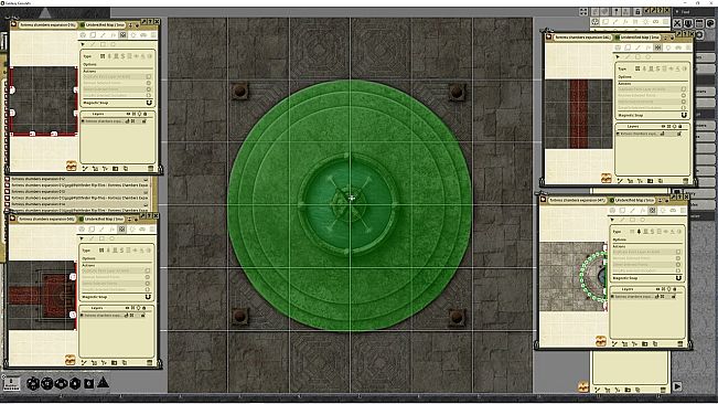 Fantasy Grounds - Pathfinder RPG - Flip-Tiles - Fortress Chambers Expansion