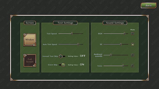 Tyrano Builder - Visual Novel GUI Pack #4 Color-Spruce [kopanda UI]
