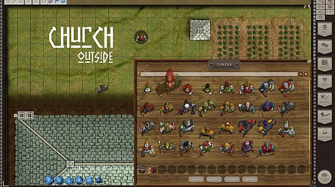 Fantasy Grounds - Temples and Staff (Map and Token Pack)