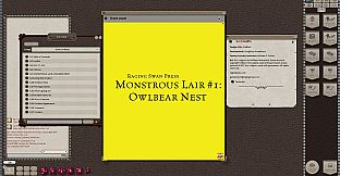 Fantasy Grounds - Monstrous Lair #1 Owlbear Nest (Any Ruleset)