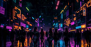 AI-VJ - Dancing Crowds Visuals