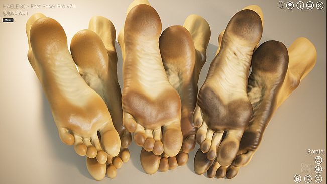 HAELE 3D - Feet Poses Pro - Drawing References