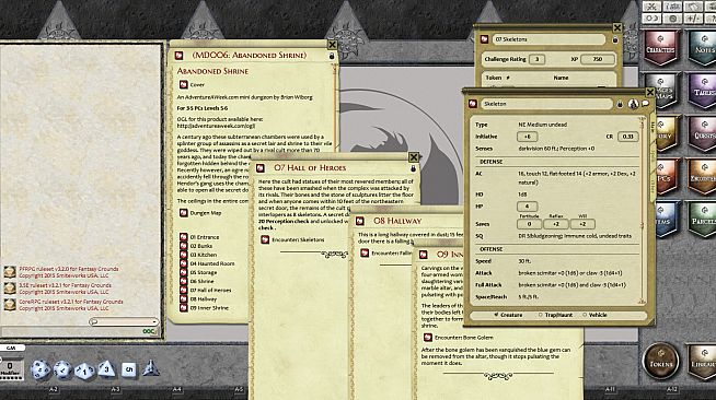 Fantasy Grounds - Mini-Dungeon #006: Abandoned Shrine (PFRPG)