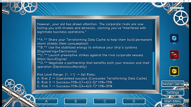 AI Script: Infinite Text Adventures