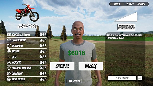 Motorcycle For Sale Simulator